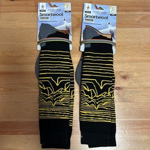 SMARTWOOL SNOW FULL CUSHION IGUCHI PATTERN OVER THE CALF SOCKS NWT UNISEX ( 2 )